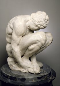 Garoto Agachado, c.1530-34 (mármore) (ver também 73704)